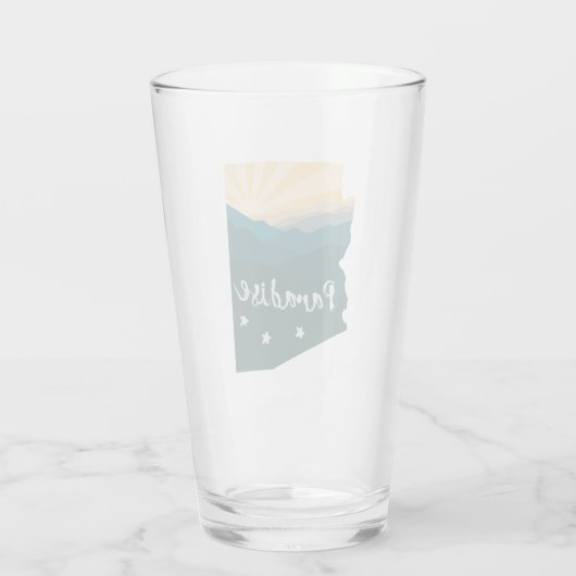 Arizona is paradijs glas (Achterkant)
