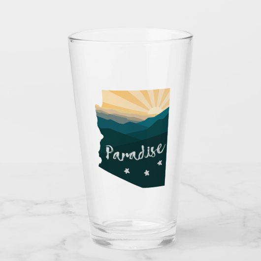 Arizona is paradijs glas (Voorkant)