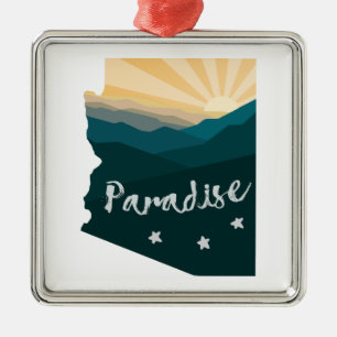 Arizona is paradijs metalen ornament