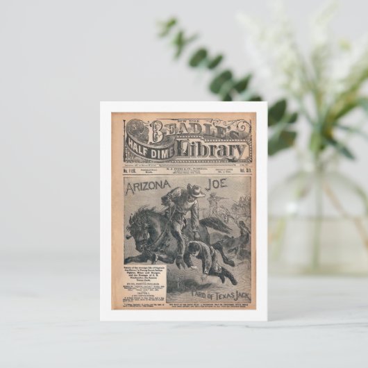 Arizona Joe - Beradle's Half Dime Library Briefkaart (Staand voorkant)