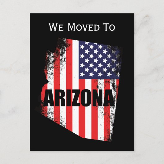 Arizona kaart Amerikaanse vlag vrijheid bewegen (Voorkant)