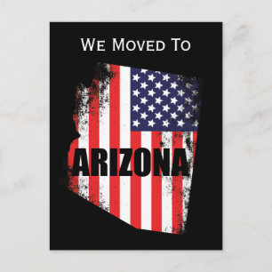 Arizona Kaart Amerikaanse Vlag Vrijheid Verhuizen