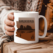 Arizona kaart Grand Canyon landschap Mok