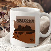 Arizona kaart Grand Canyon landschap Mok