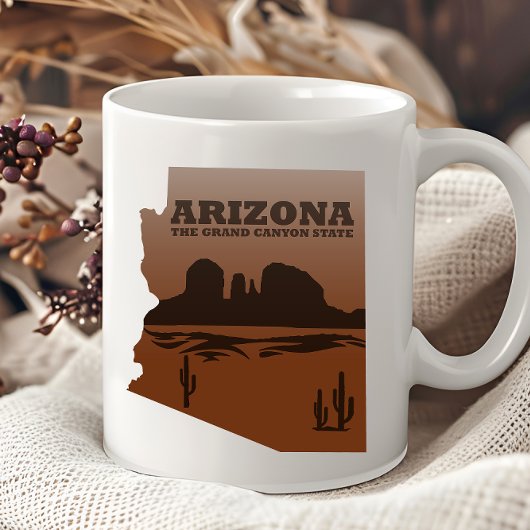 Arizona kaart Grand Canyon landschap Mok