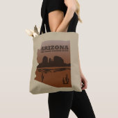 Arizona kaart Grand Canyon landschap Tote Bag (Dichtbij)