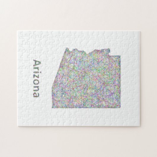 Arizona-kaart Legpuzzel (Horizontaal)