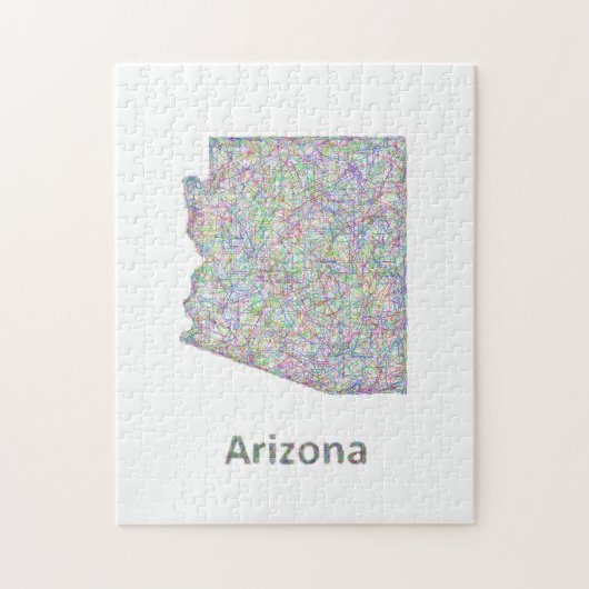 Arizona-kaart Legpuzzel (Verticaal)