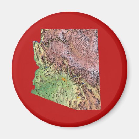 Arizona kaart magneet (Voorkant)