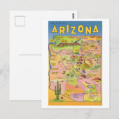 Arizona kaart reizen (Voorkant / Achterkant)