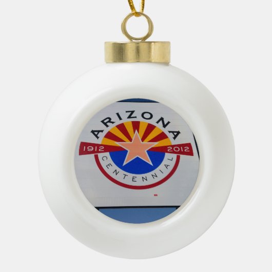 Arizona Keramische Bal Ornament (Voorkant)