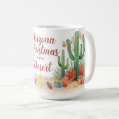Arizona Kerst In woestijn Koffiemok (Voorkant rechts)