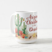 Arizona Kerst In woestijn Koffiemok (Voorkant links)