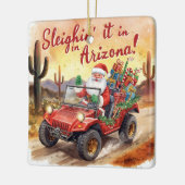 Arizona Kerst thema  Keramisch Ornament (Links)