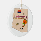 Arizona kerstboomversier keramisch ornament (Rechts)