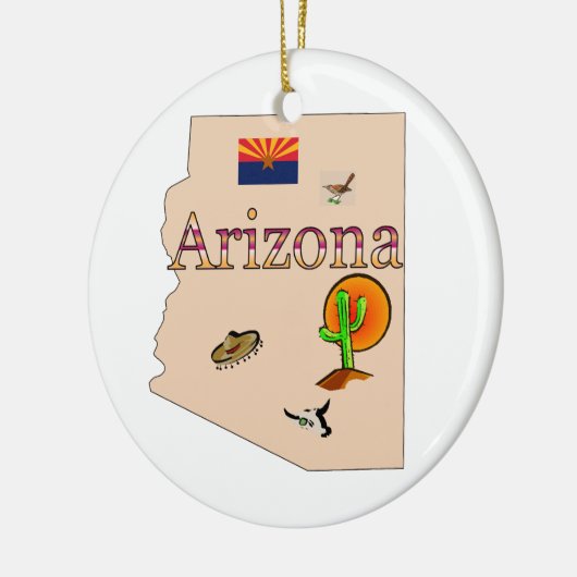 Arizona kerstboomversier keramisch ornament (Links)