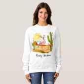 Arizona Kerstmis Flamingo T-Shirt (Voorkant volledig)