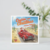 Arizona Kerstmis in woestijn Wenskaart (Staand voorkant)