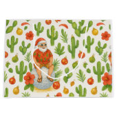 Arizona Kerstmis met Cactus Kerstman Golfer Groot Cadeauzakje (Voorkant)