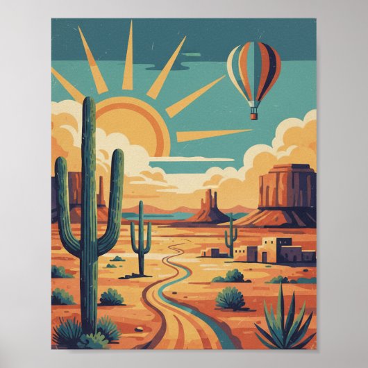 Arizona Kunst Reisposter Amerika Print Huisdecorat (Voorkant)