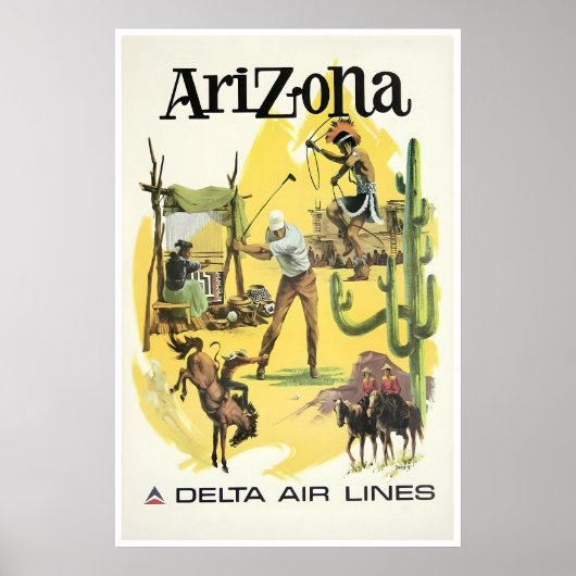 Arizona-kunstprint Delta-reisposter Poster (Voorkant)