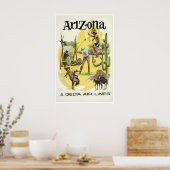 Arizona-kunstprint Delta-reisposter Poster (Keuken)