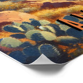 Arizona Land van contrasten Landschap Poster (Hoek)