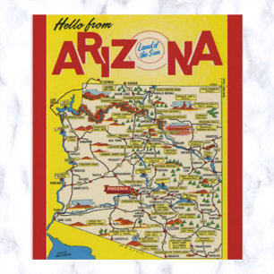 Arizona Land van de Zon Briefkaart