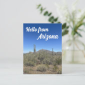 Arizona Landscape Saguaro Cactus Natuur Briefkaart (Staand voorkant)