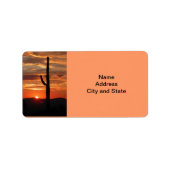 Arizona landscape sunset template etiket (Voorkant)