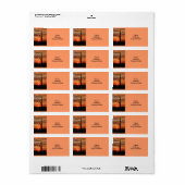 Arizona landscape sunset template etiket (Full Sheet)