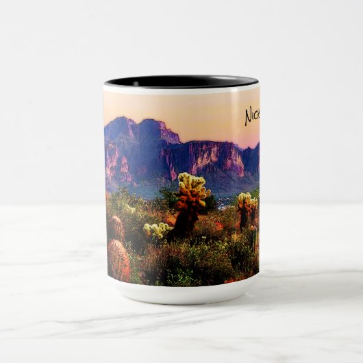 Arizona Landscape Superstition Mountain Mok (Midden)