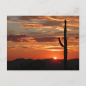 Arizona landschap zonsondergang briefkaart (Voorkant)