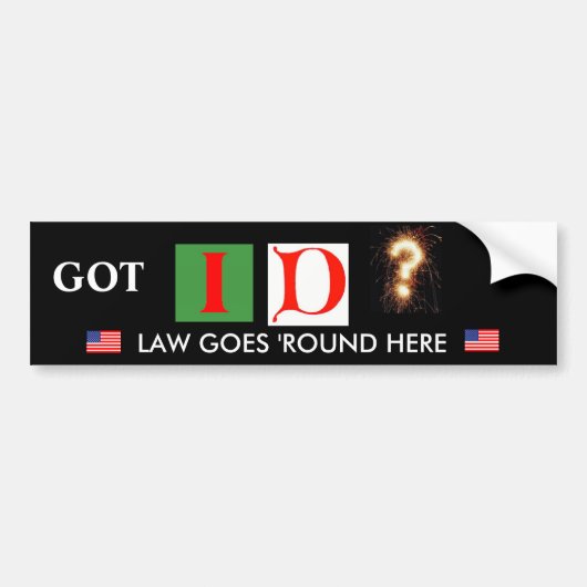 Arizona Law Support Bumpersticker (Voorkant)