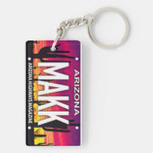 Arizona Licence Bord Custom Sleutelhanger MAKK (achterkant)