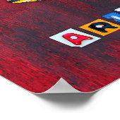 Arizona License Bord Map Poster (Hoek)