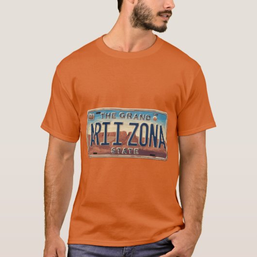 Arizona License Bord T-shirt (Voorkant)