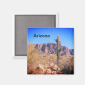 Arizona Lone Cactus Magneet (Voorkant / Achterkant)