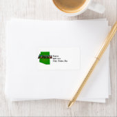 Arizona Map en Afbeelding Text Etiket (Insitu)