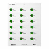 Arizona Map en Afbeelding Text Etiket (Full Sheet)