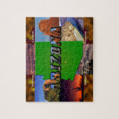 Arizona Map en Afbeelding Text Legpuzzel (Verticaal)