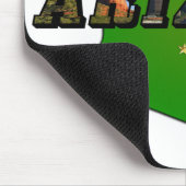 Arizona Map en Afbeelding Text Muismat (Hoek)