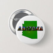 Arizona Map en Afbeelding Text Ronde Button 5,7 Cm (Voorkant /achterkant)