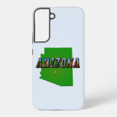 Arizona Map en Afbeelding Text Samsung Galaxy Hoesje (Achterkant)