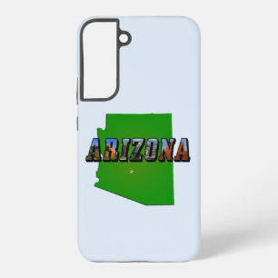 Arizona Map en Afbeelding Text Samsung Galaxy Hoesje