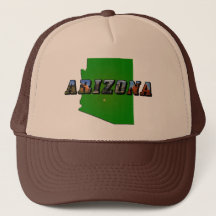 Arizona Map en Afbeelding Text