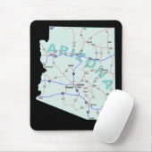 Arizona Map Mousepad Muismat (Met muis)