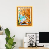 "Arizona Map" Poster (Thuiskantoor)
