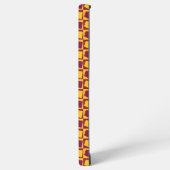 Arizona Maroon and Gold Checkerboard Pattern Samsung Galaxy Hoesje (Linkerkant)