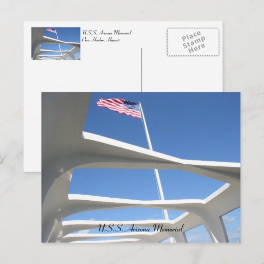 Arizona Memorial Briefkaart (Voorkant / Achterkant)